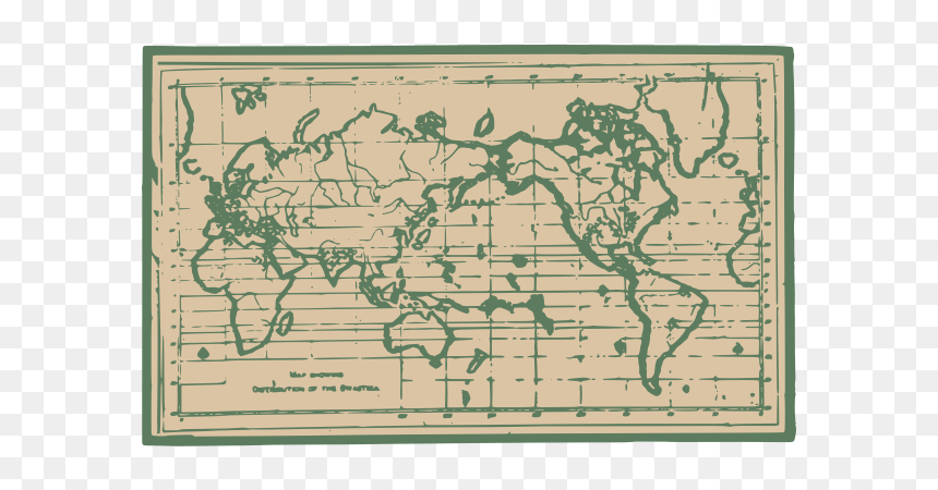 Old World Map - Via Degli Artigiani Firenze, HD Png Download - old map png