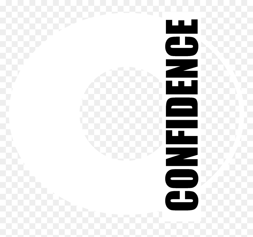 Confidence Logo Black And White - Circle, HD Png Download - lazy png