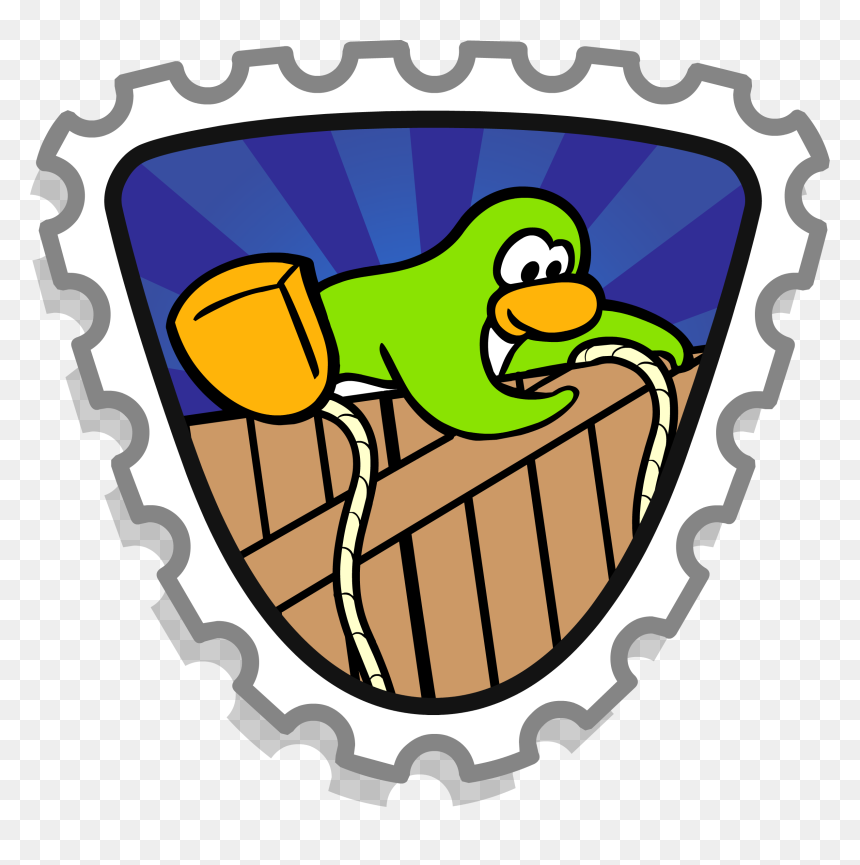 Club Penguin Wiki - Celebration Stamp Club Penguin, HD Png Download - classified stamp png