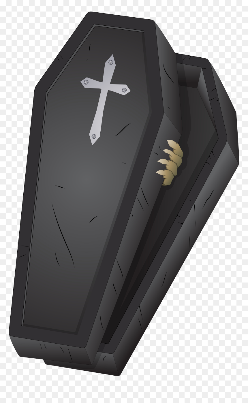 Halloween Black Coffin Png Picture, Transparent Png - casket png