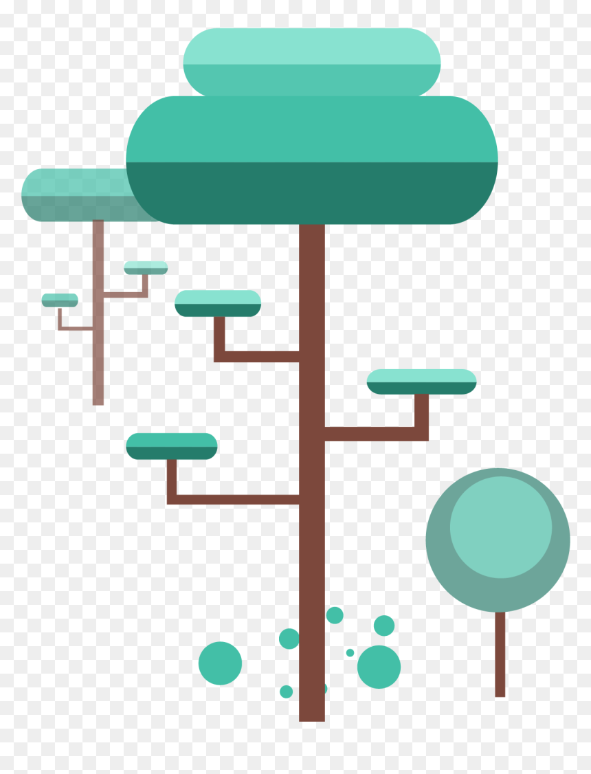 Winter Elements Trees Cold Grey Minimalist Png And - Tree Minimalist Png, Transparent Png - minimalist png