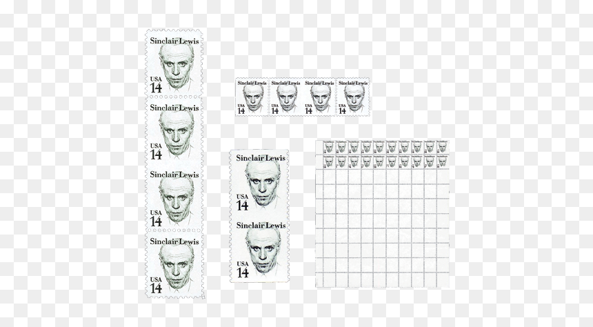 Spotlight On Philately Sinclair Lewis Great Americans - Paper, HD Png Download - canceled stamp png