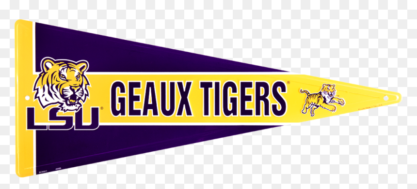 Lsu Tigers Pennant - Louisiana State University Pennant, HD Png Download - lsu png