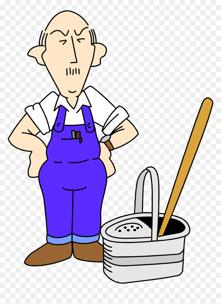 Cleaning Both Genders Clipart - Free Janitor Clip Art, HD Png Download - janitor png