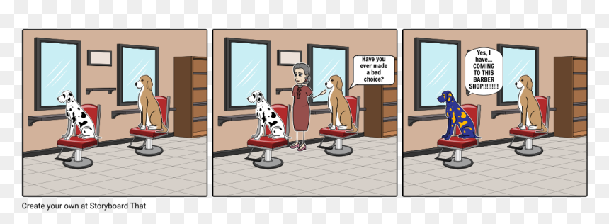 Cartoon Png Barber Shop, Transparent Png - barber shop png