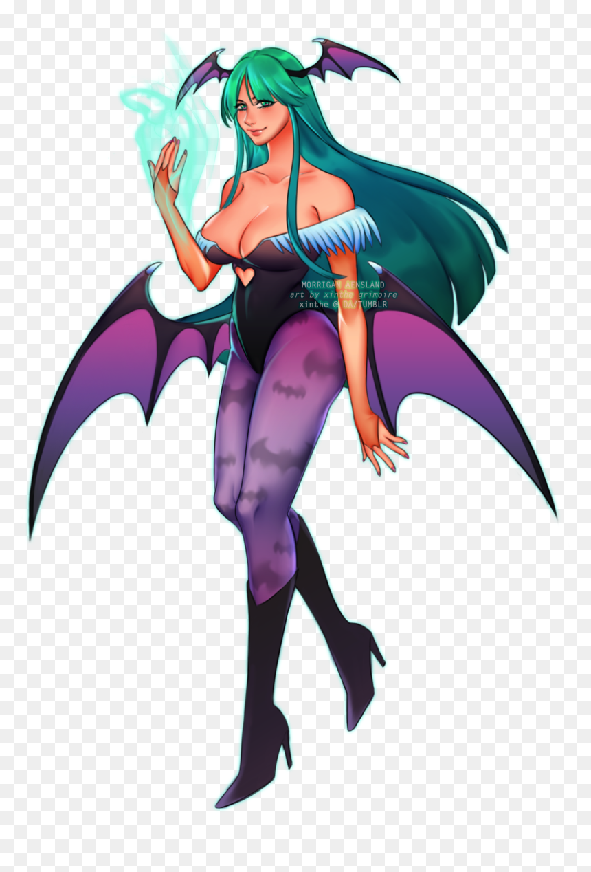 Fan Art Morrigan Aensland, HD Png Download - morrigan png