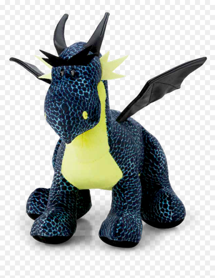 Ice Dragon Black/blue Standing Small *no Nz* - Stuffed Animal Dragon Transparent Background, HD Png Download - ice dragon png