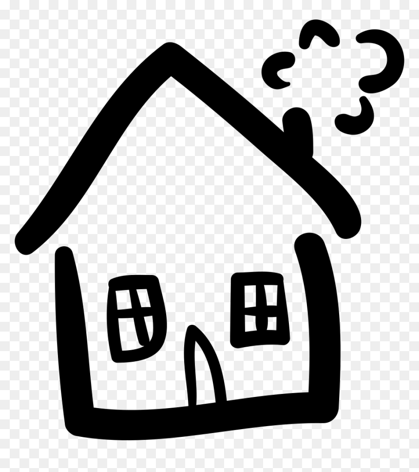 House Hand Drawn Construction - Hand Drawn House Icon, HD Png Download - hand drawn png