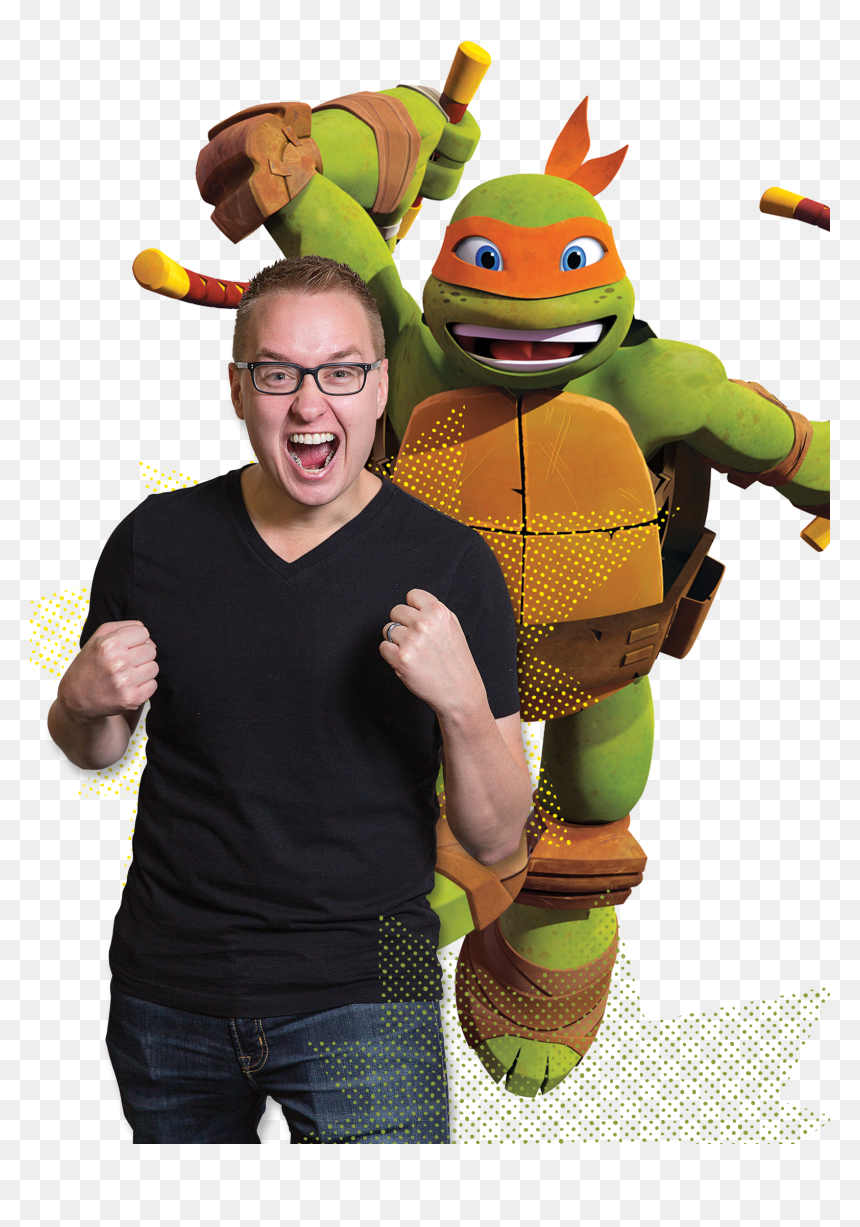 Josh And Mikey - Teenage Mutant Ninja Turtles Michelangelo, HD Png Download - spongebob house png