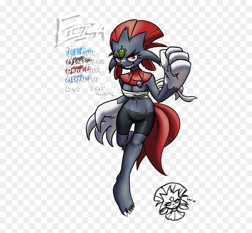 Here"s Elgiza By Teckworks - Weavile Furry, HD Png Download - weavile png