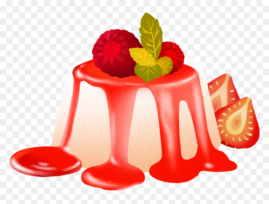 Dessinés À La Main Gourmet Dessert Pudding Png Et Psd - Pudding Png, Transparent Png - pudding png