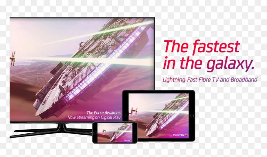 Digicel Banner V3 Half Page A Cropped, HD Png Download - force lightning png