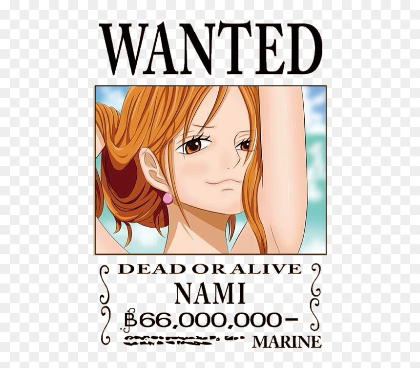 Bleed Area May Not Be Visible - One Piece Nami Wanted, HD Png Download - nami png