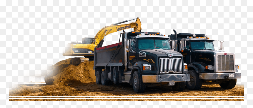 Livingston Dump Trucks - Trailer Truck, HD Png Download - trucks png