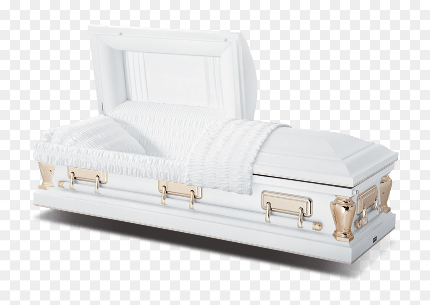 Ammen Family Virgo White Casket - Trunk, HD Png Download - casket png