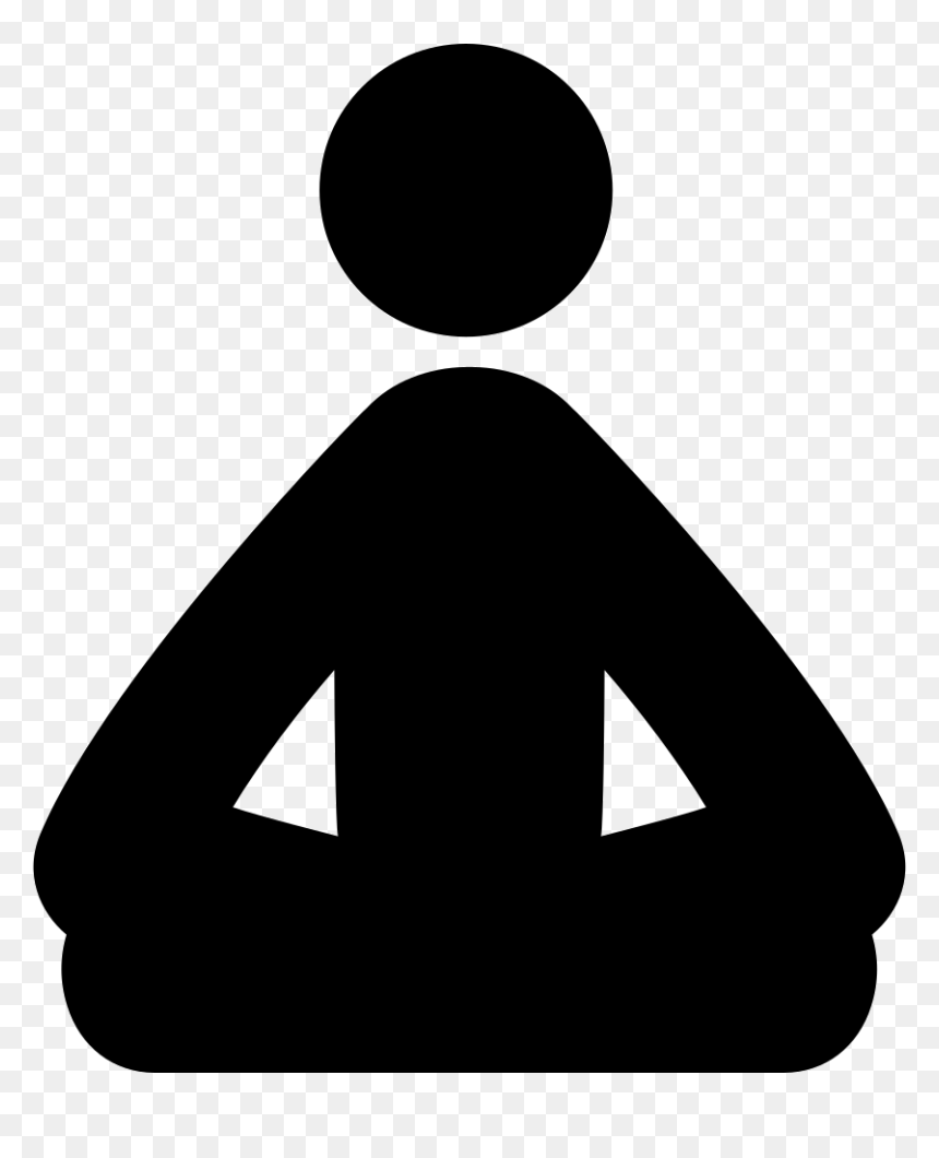 Meditation Yoga Posture - Icone Yoga Png, Transparent Png - yoga icon png