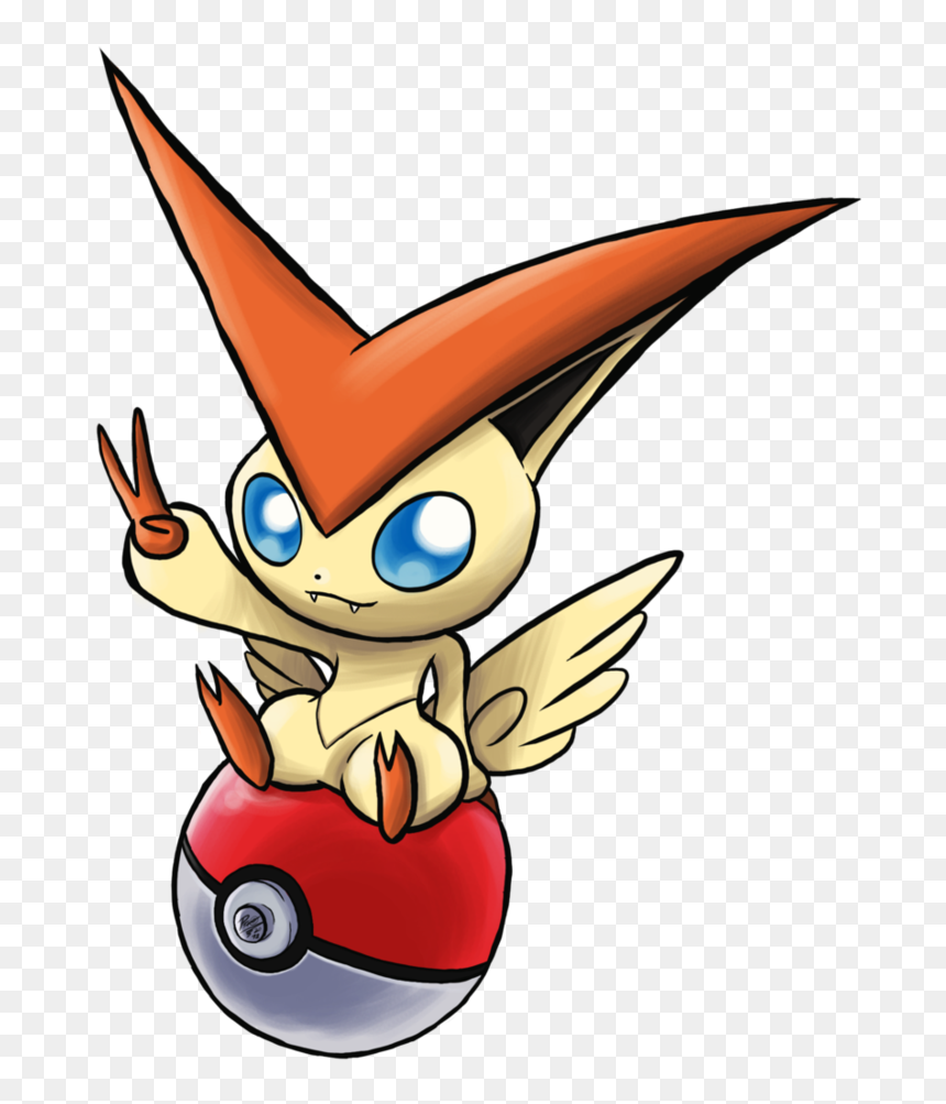 Victini, El Pokémon De La Suerte - Cartoon, HD Png Download - victini png