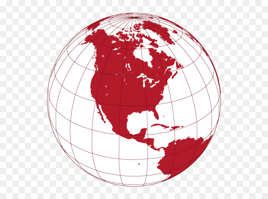 North America Map Watercolor , Png Download - Canada Globe Logo, Transparent Png - america map png