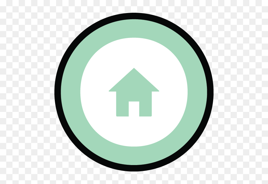 Rtb Web Elements Home Icon 06 - Circle, HD Png Download - home icon png transparent