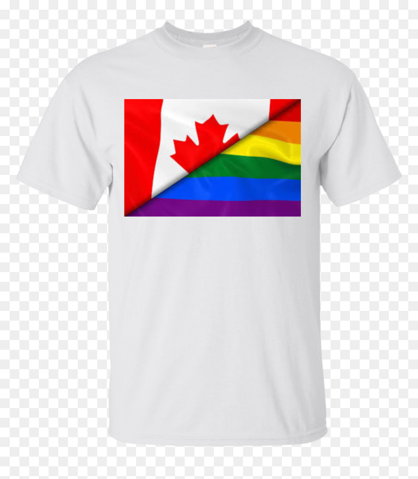Canadian Pride Flag - Maple Leaf, HD Png Download - pride flag png