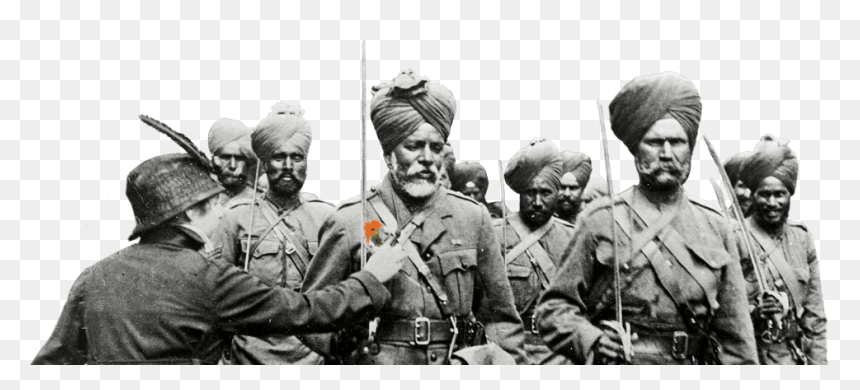 Transparent Asian People Png - Indian Soldier Western Front, Png Download - ww1 png