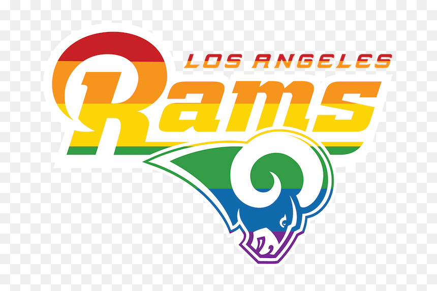 Gay Pride Rams, HD Png Download - la rams logo png