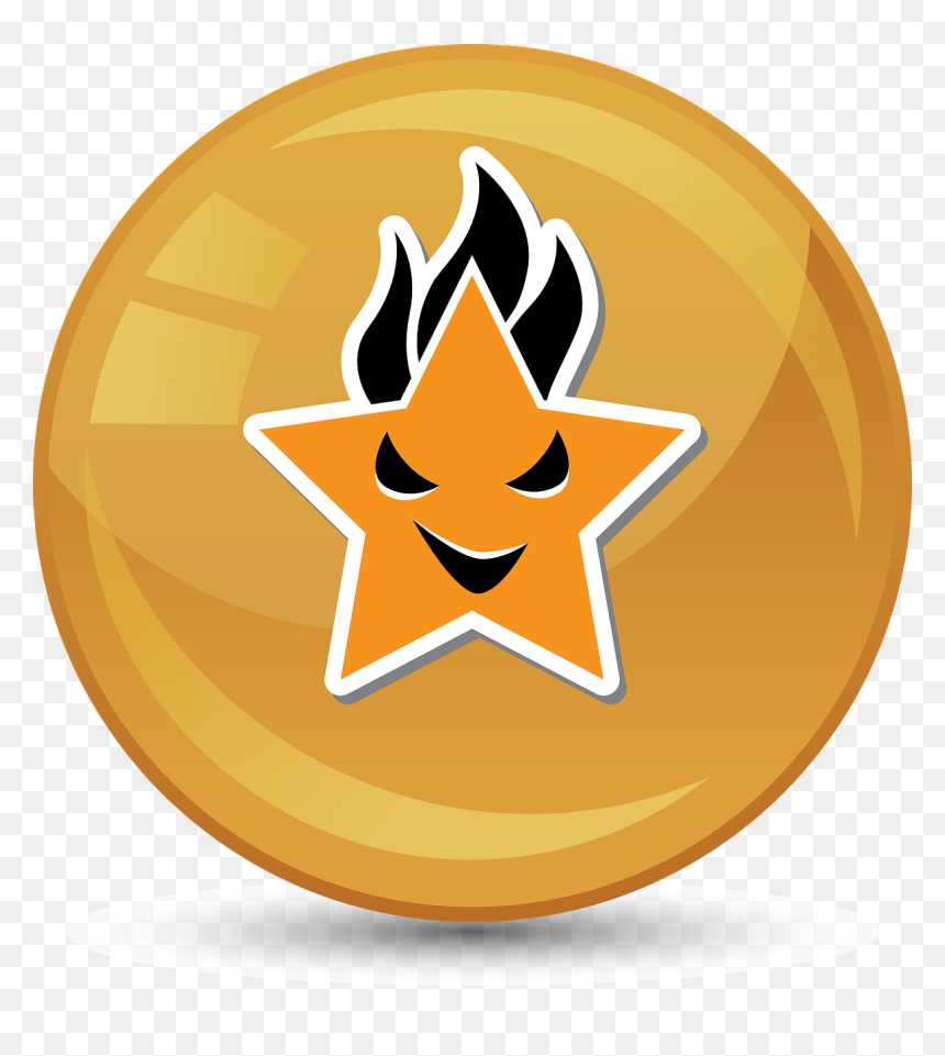 Star Symbol Burn - New Year 2020 Poster Red, HD Png Download - evil grin png