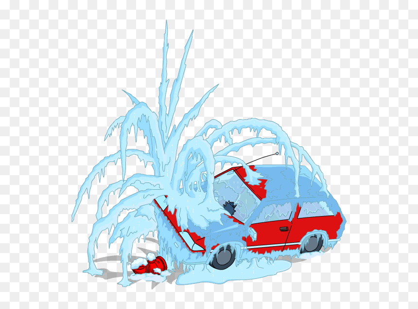 Frozen Car Snow Menu - Ned Flanders, HD Png Download - ned flanders png