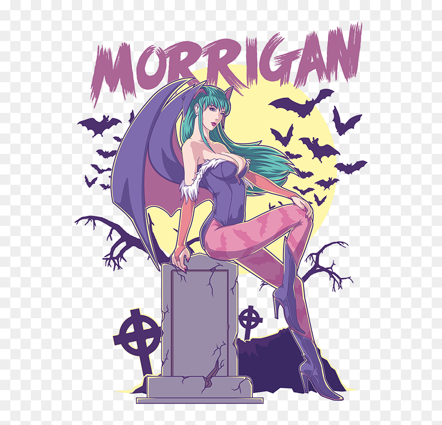 Morrigan Aensland Face Tattoo, HD Png Download - morrigan png