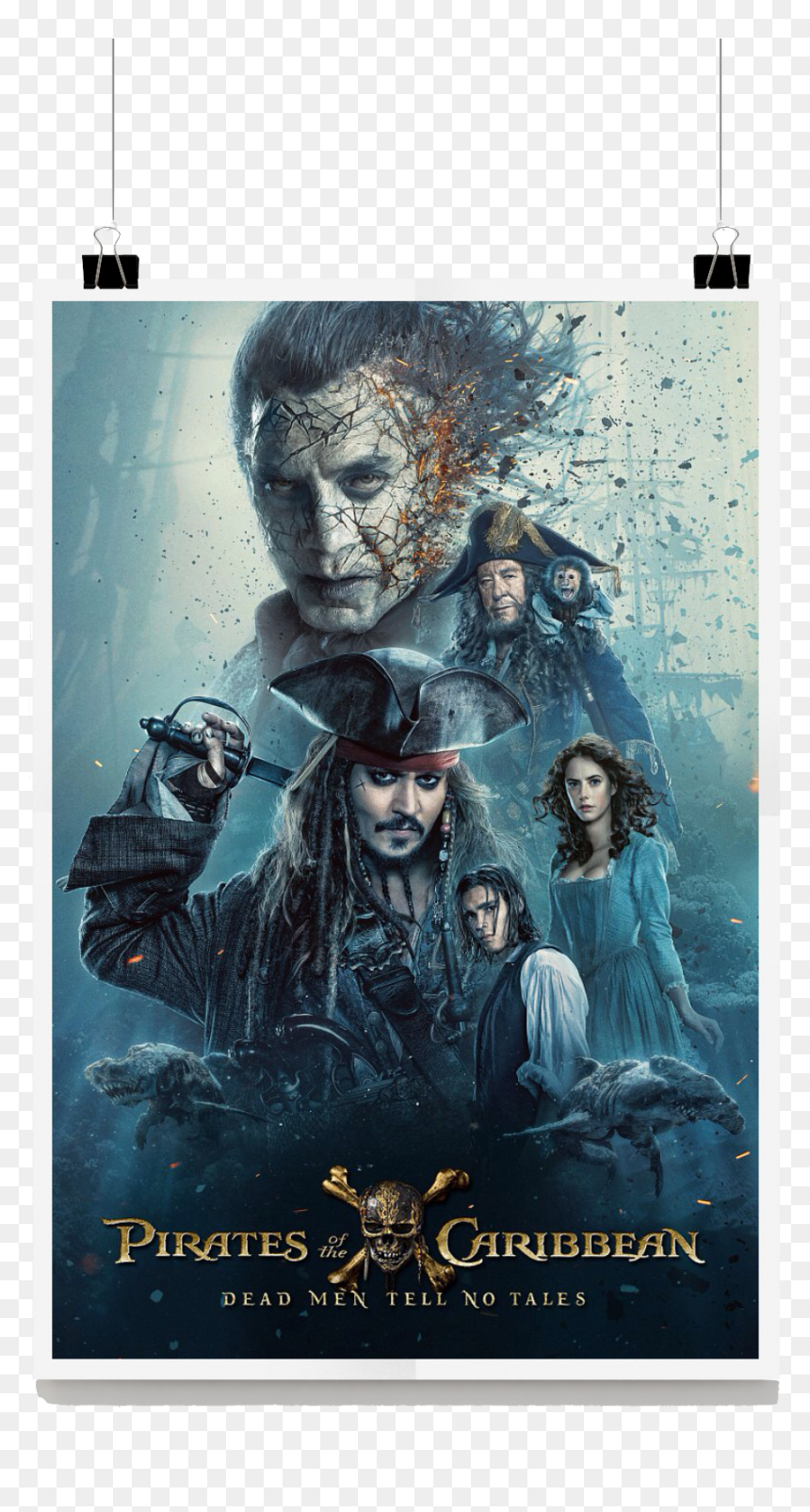 Pirates Of The Caribbean , Png Download - Pirates Of The Carribean Movie Poste, Transparent Png - pirates of the caribbean logo png