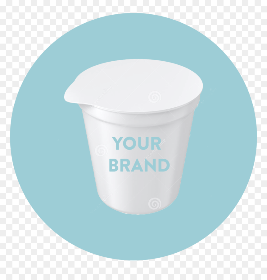 Blank Yogurt Cup 23311508 Copy - Circle, HD Png Download - blank label png