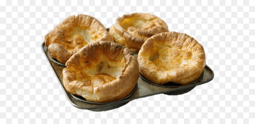 Baked Yorkshire Puddings - Yorkshire Pudding Png, Transparent Png - pudding png
