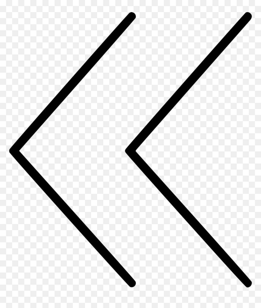 Double Pointers Line Left - Triangle, HD Png Download - pointers png