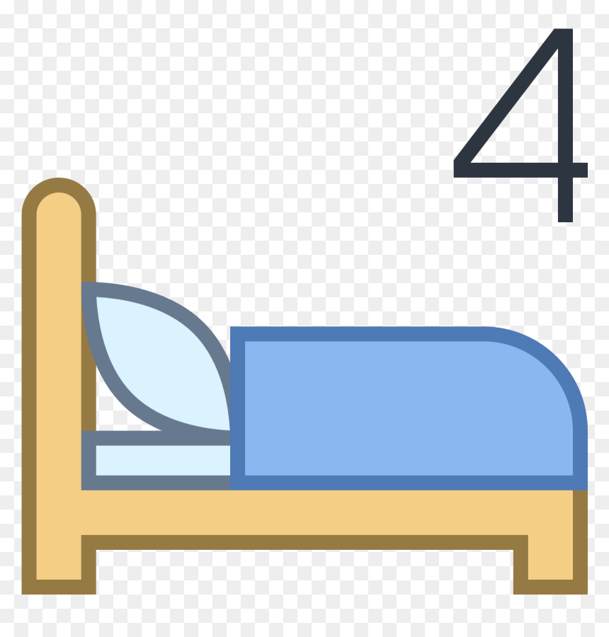 Transparent Make Bed Clip Art - Sick Person Icon Png, Png Download - bed icon png