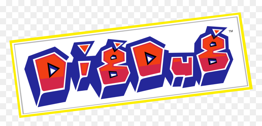 Dig Dug Logo O - Dig Dug Logo, HD Png Download - dig dug png