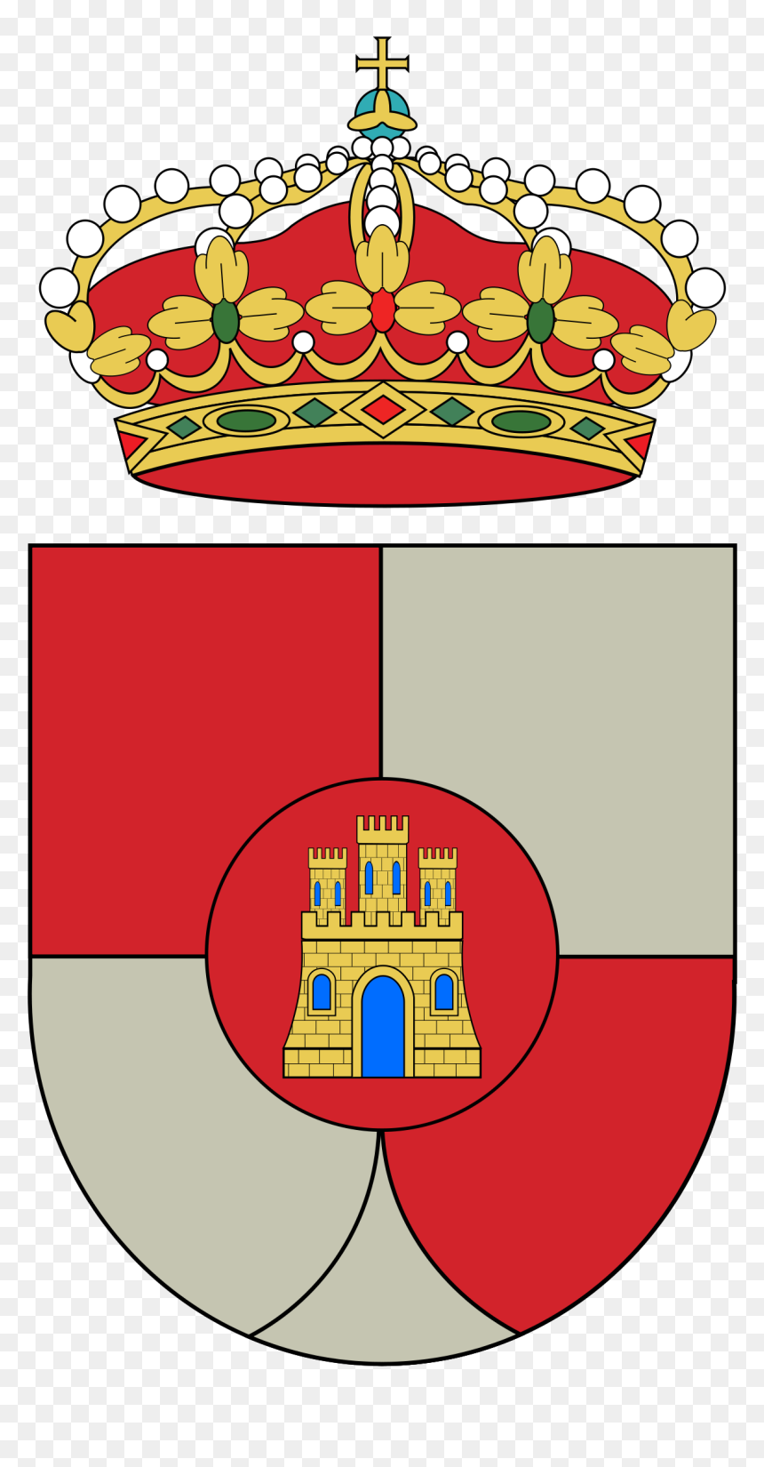 Escudo De Alcala La Real, HD Png Download - corona de reina png