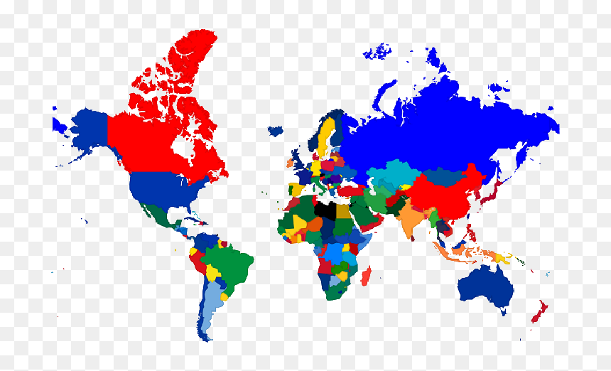 Norway Sweden Denmark On A World Map, HD Png Download - mapa de venezuela png