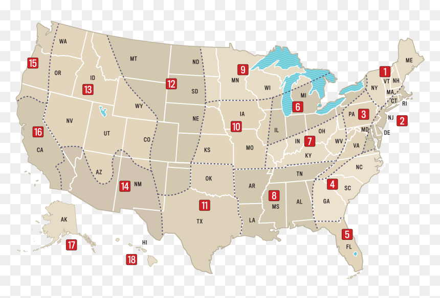 Click On A Region - Farmers Almanac Weather 2020, HD Png Download - old map png