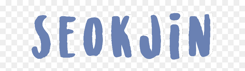 Font Seokjin - Electric Blue, HD Png Download - importante png
