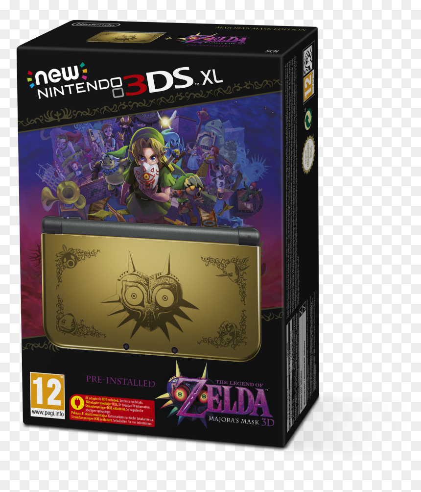 New Nintendo 3ds Xl Majora's Mask 3d Limited Edition, HD Png Download - majoras mask png