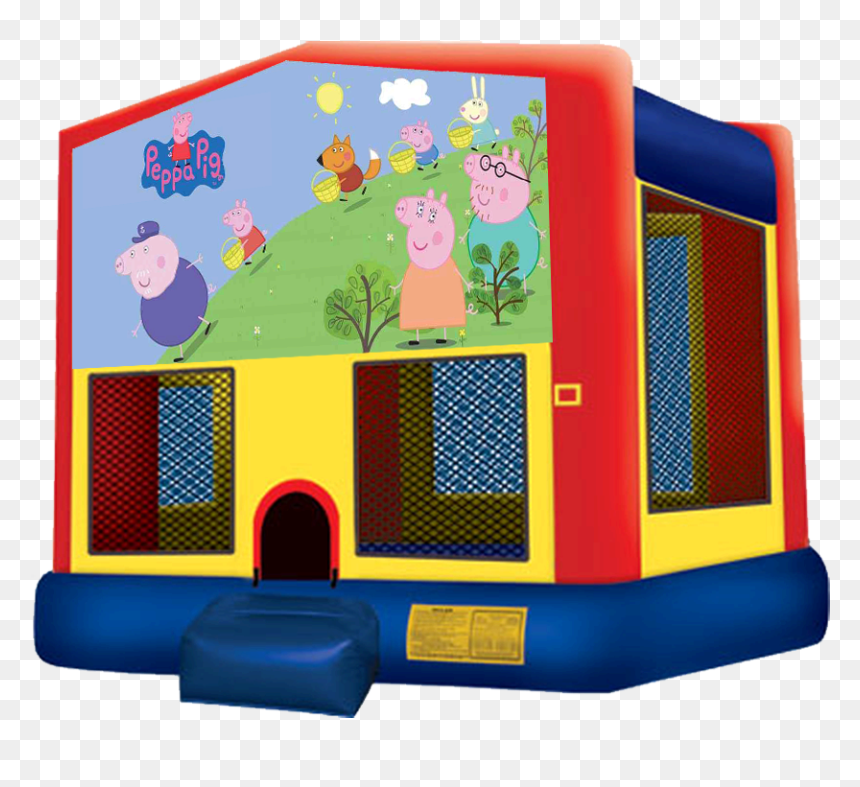 Jumper Bounce House, HD Png Download - peppa pig friends png