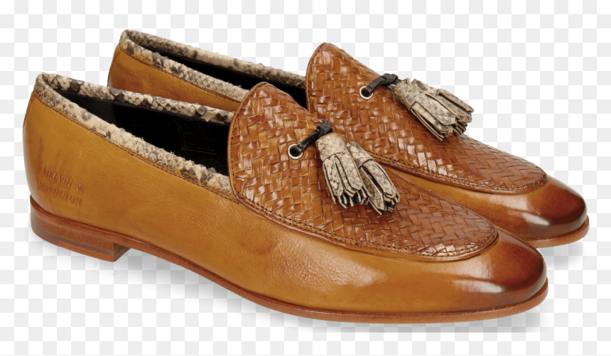 Loafers Scarlett 44 Nappa Glove Camel Weave Tan Snake - Slip-on Shoe, HD Png Download - weave png