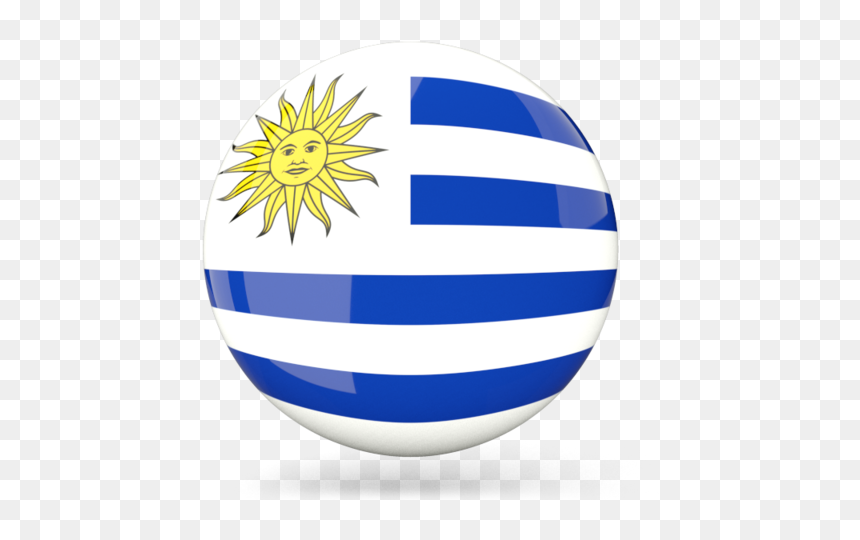 Glossy Round Icon - Uruguay Flag Icon Png, Transparent Png - uruguay flag png