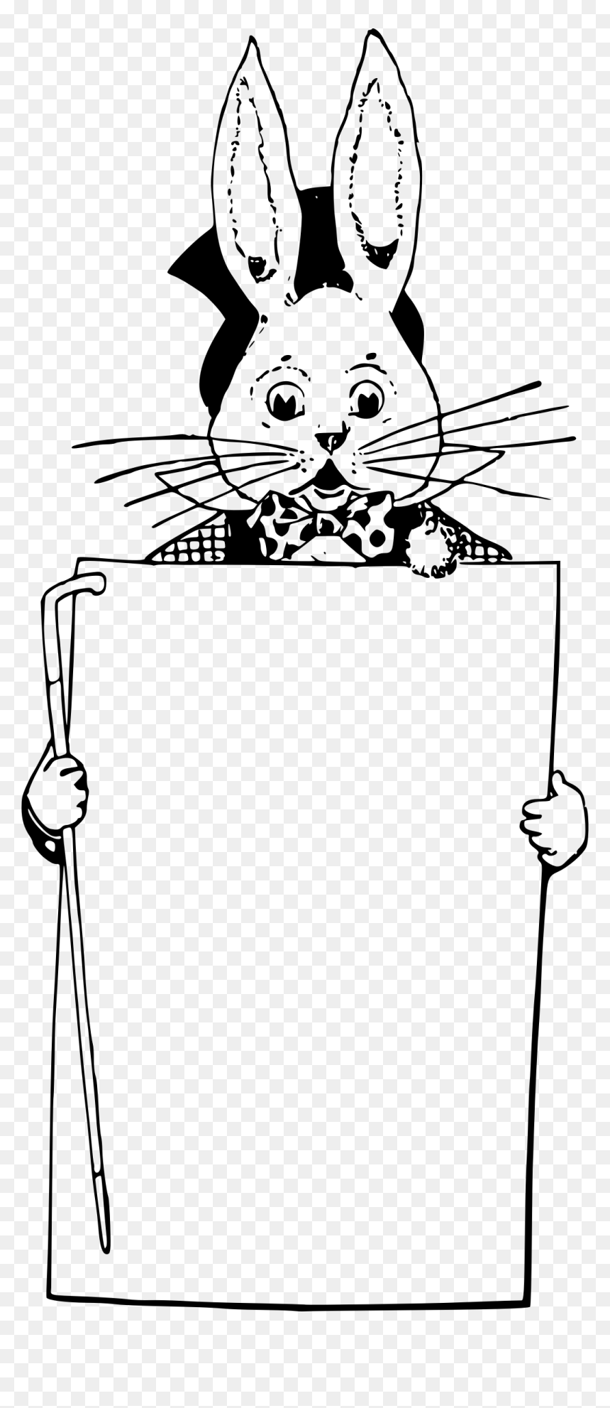 Blue Dark Peep Bunny Png Icons - Rabbit Frame Clipart Black And White, Transparent Png - peep png