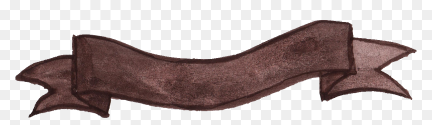 Brown Ribbon Banner Png - Banner Ribbon Watercolor Png Hd, Transparent Png - watercolor banner png