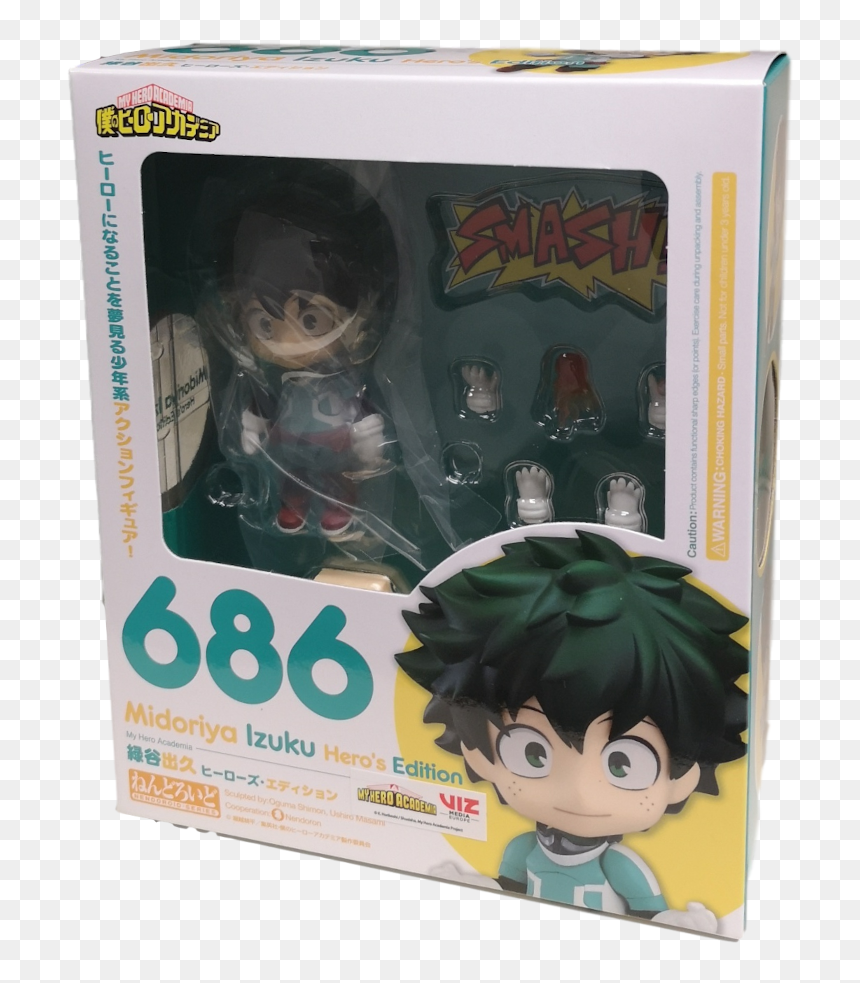 Izuku Midoriya Nendoroid In Box, HD Png Download - izuku midoriya png