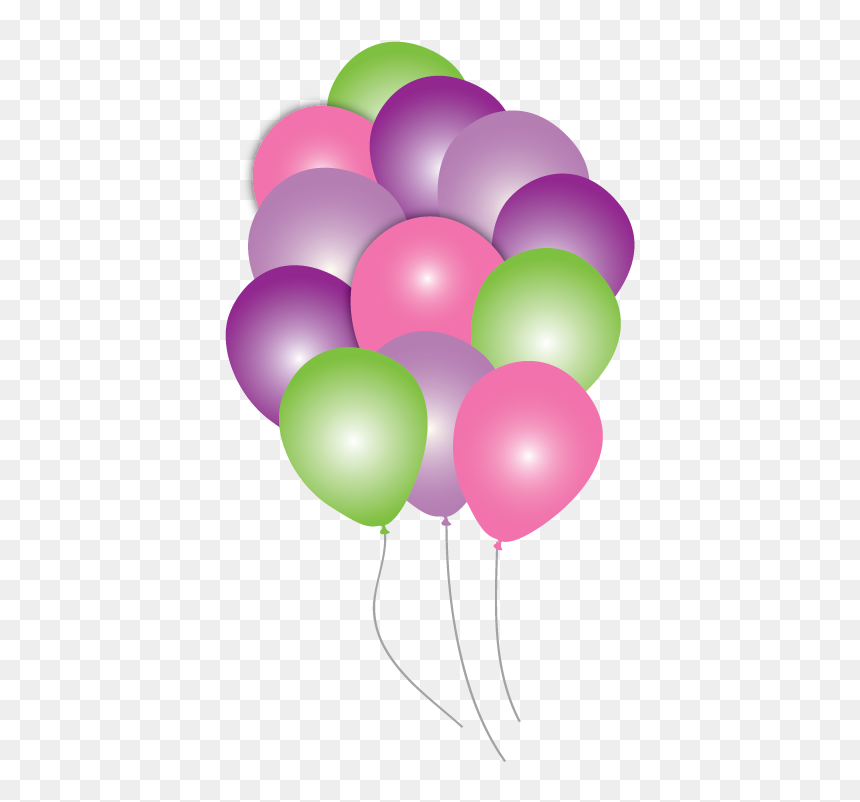 Fairy Party Pack Just - Unicorn Balloons Png, Transparent Png - green balloon png