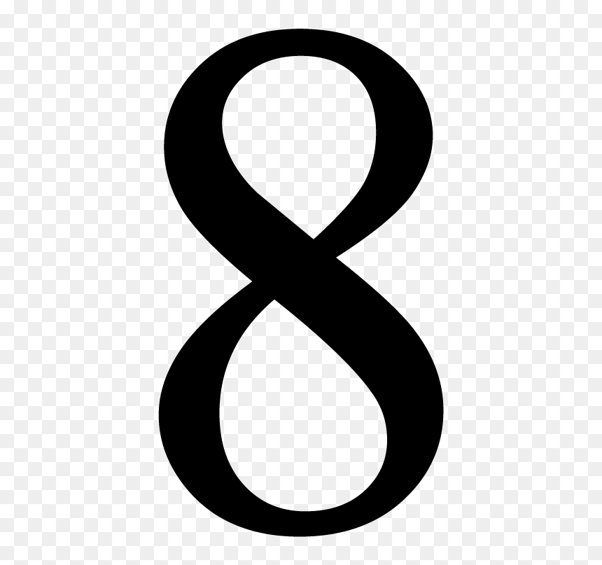 Number 8 Png, Transparent Png - number line png
