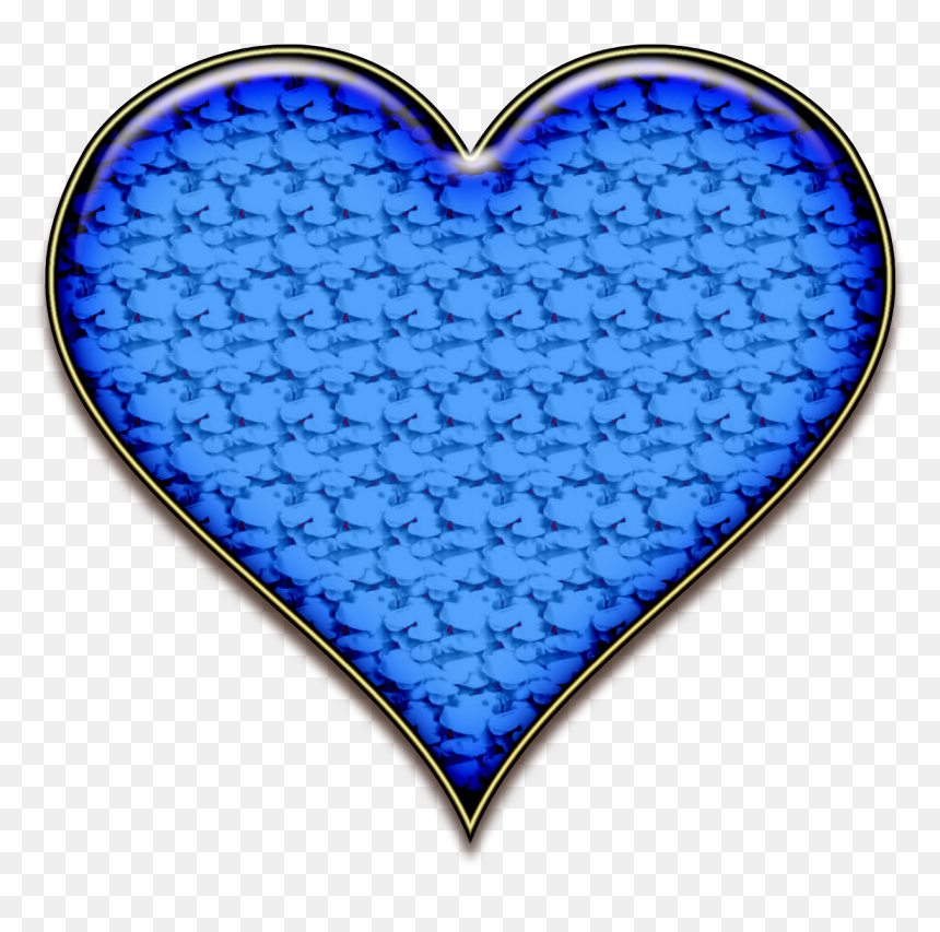 Blue 3d Heart Png - Heart, Transparent Png - 3d heart png