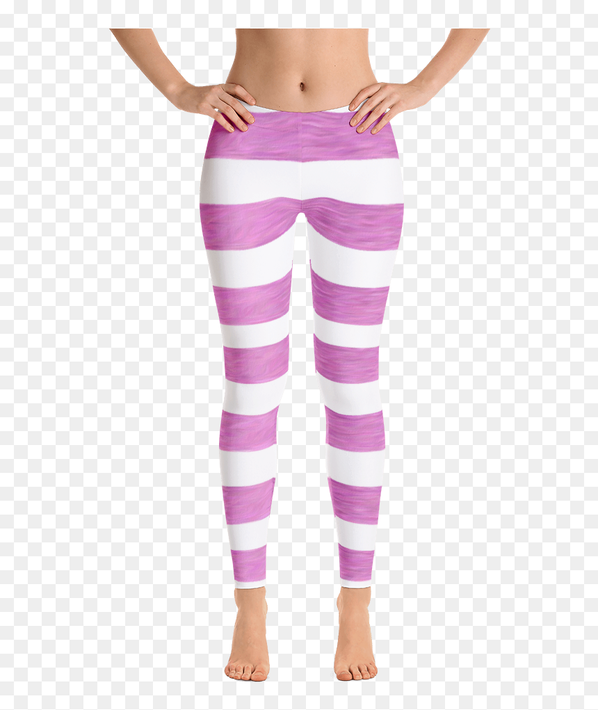 Pink & White Striped Leggings - Make It Pink Make It Blue Shirt, HD Png Download - pink brush stroke png